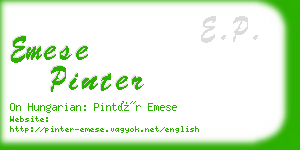emese pinter business card